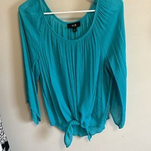 Large Turquoise Blouse